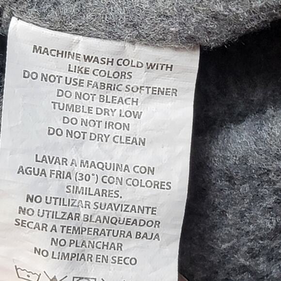 BEBE Sport Hoodie Logo Sweatshirt Gray Silver Glitter Women's Size M - Picture 8 of 8